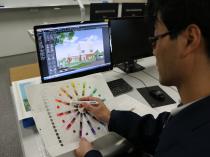色彩計画と建築3次元CAD