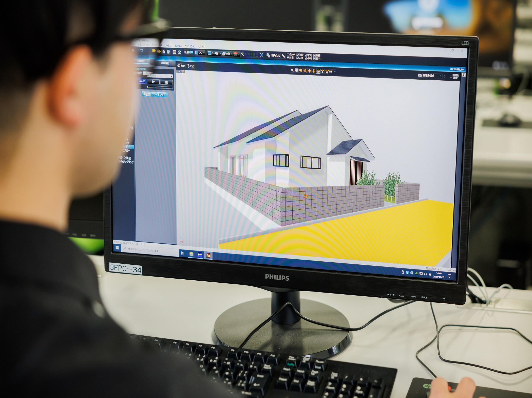 訓練内容３　建築三次元シミュレーションのイメージ写真