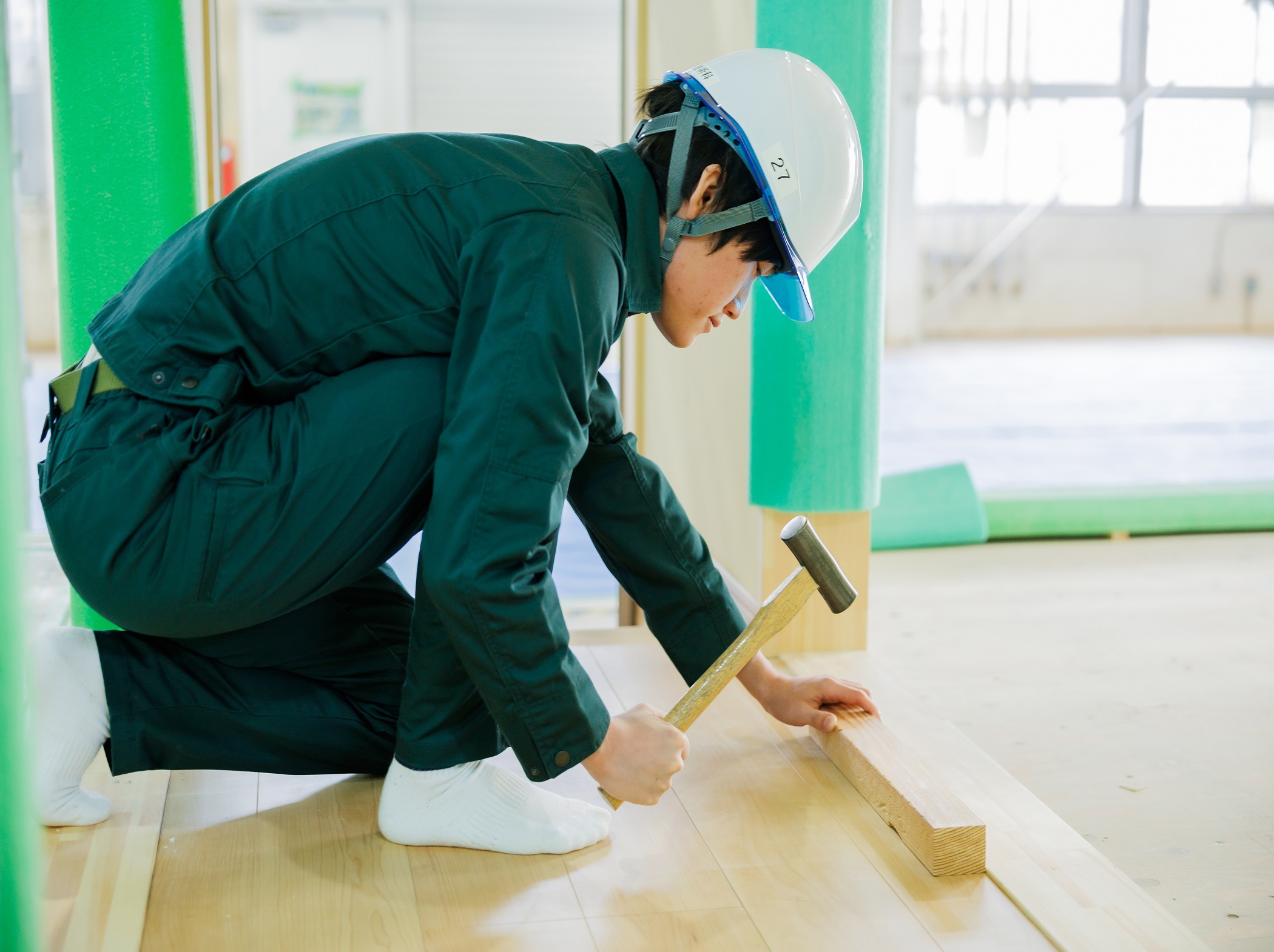 訓練内容６　構造材の改修施工とリノベーションのイメージ写真