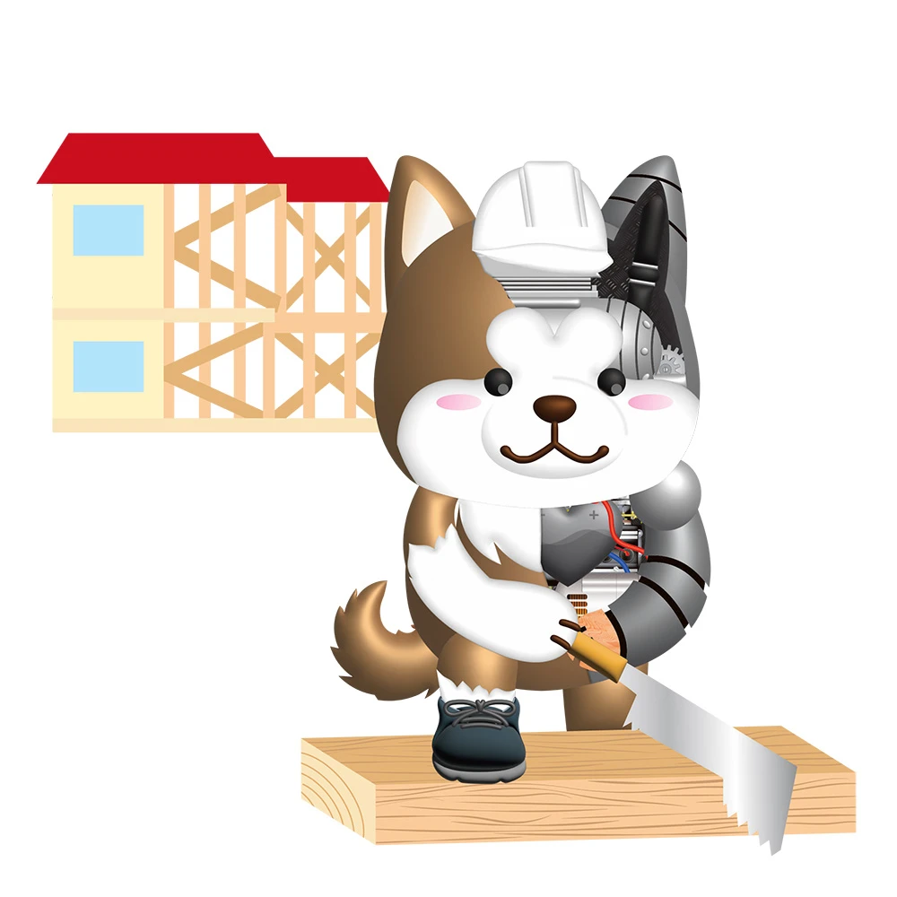 ワンジニアと住宅環境のイラスト