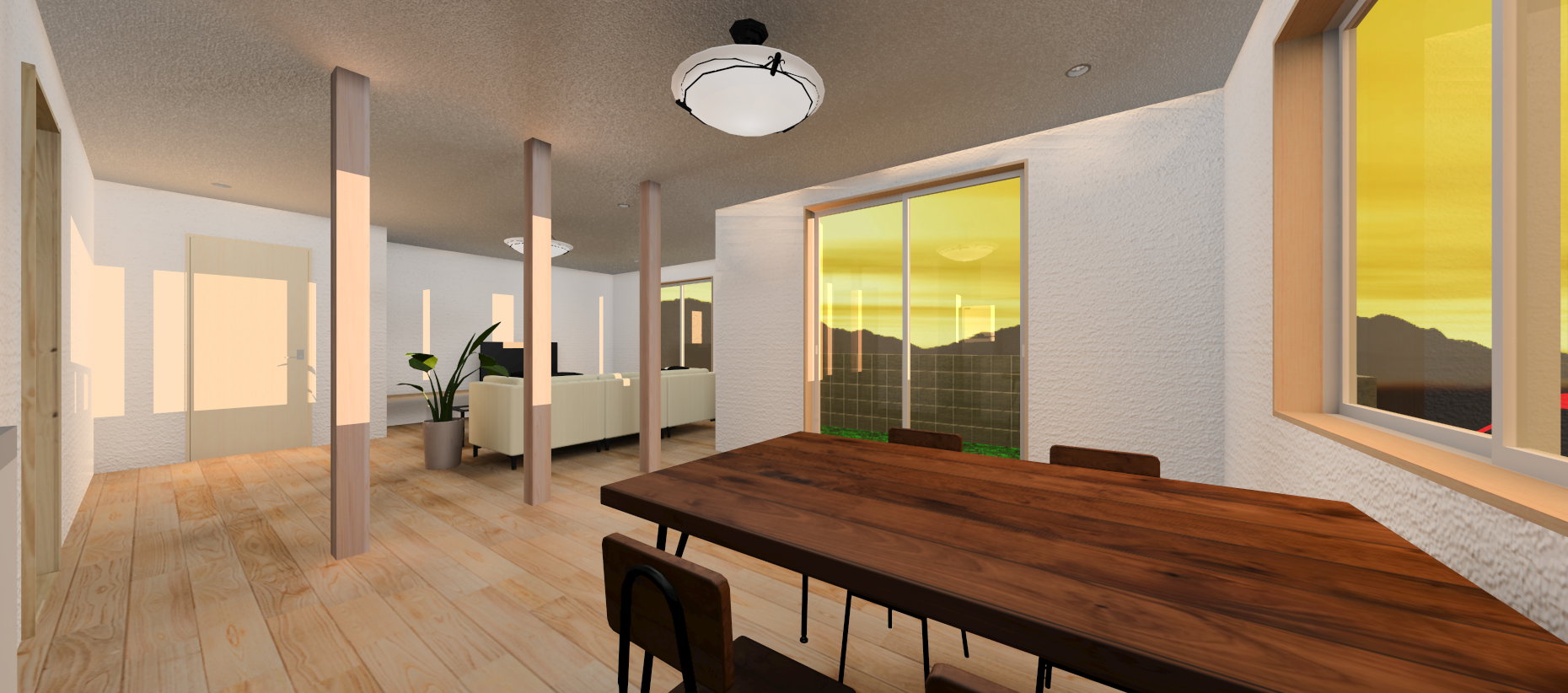 ３次元ＣＡＤによる内観パース