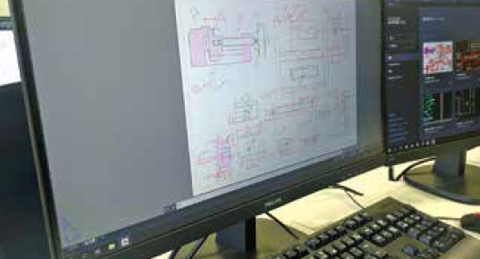 2次元CAD作業訓練の様子