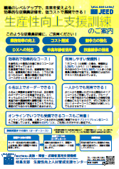 生産性向上支援訓練リーフレット