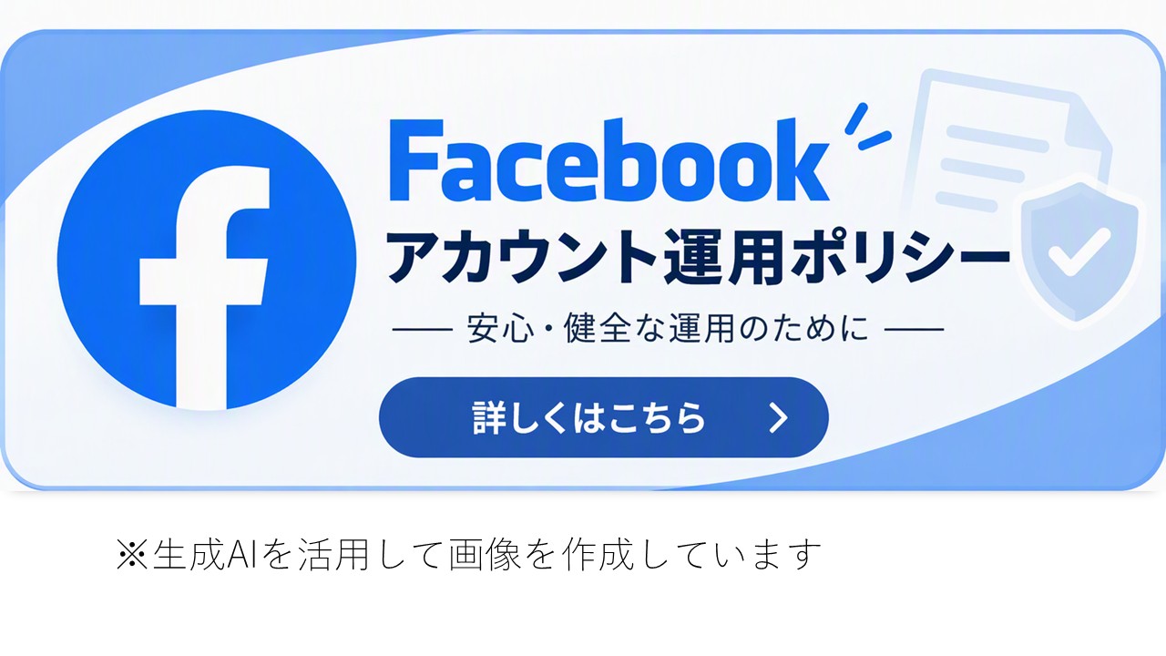 フェイスブックアカウント運用ポリシーについて