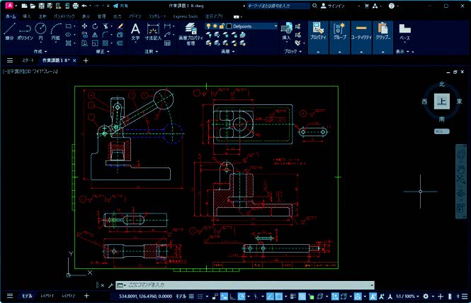 ２次元ＣＡＤ作業