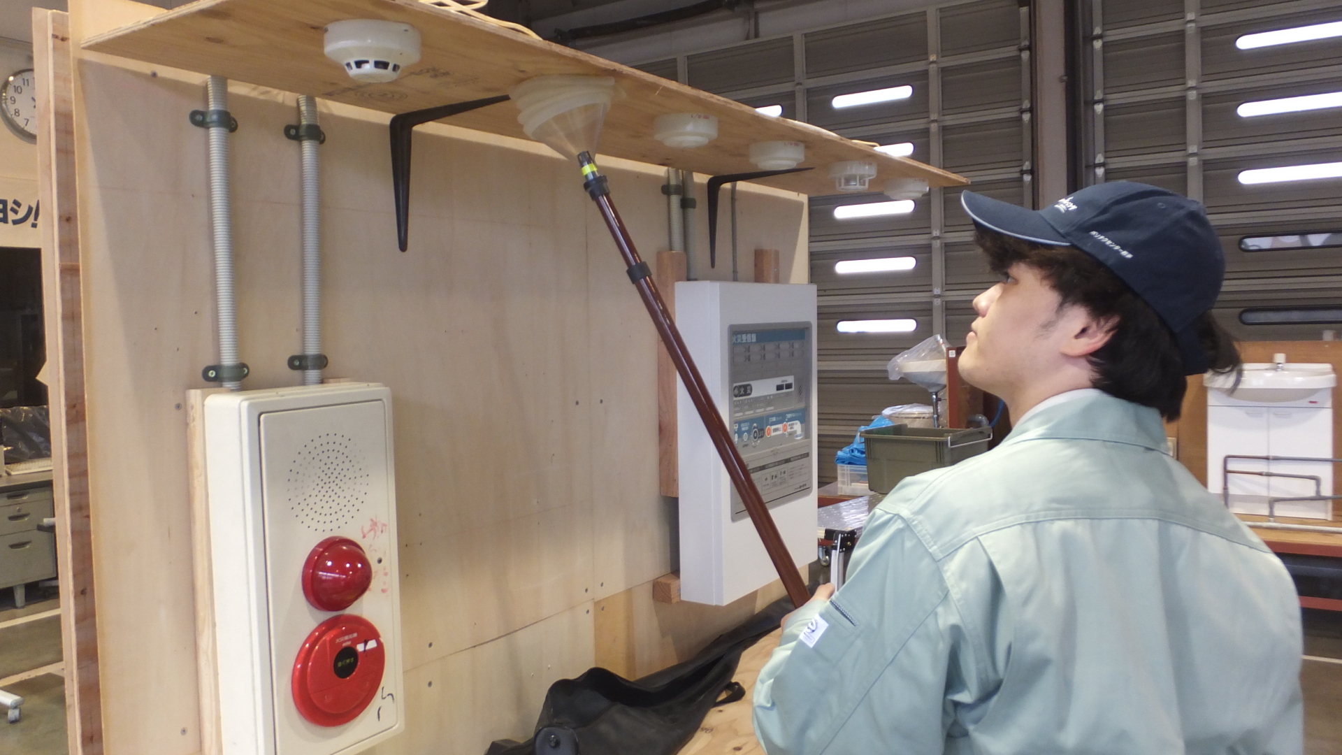 自動火災報知訓練風景