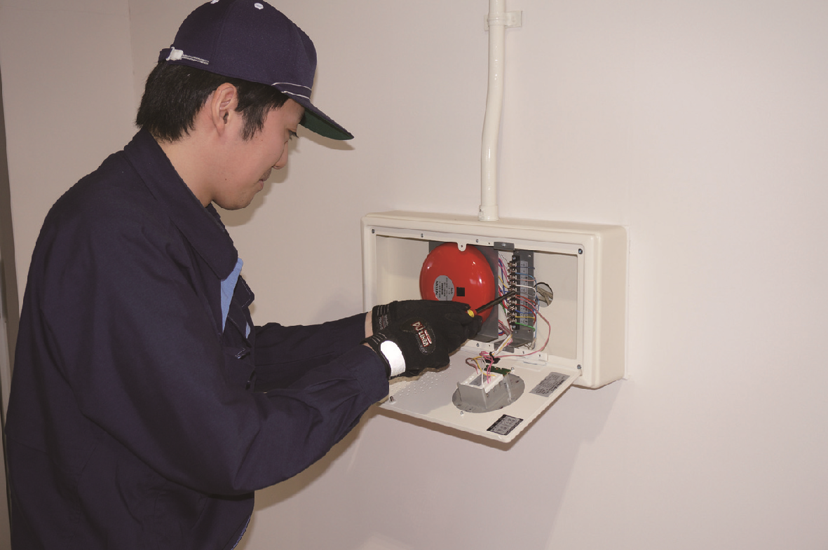 地区音響設備の工事