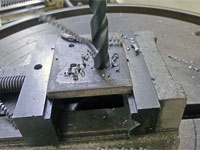 ドリル部の拡大写真の風景