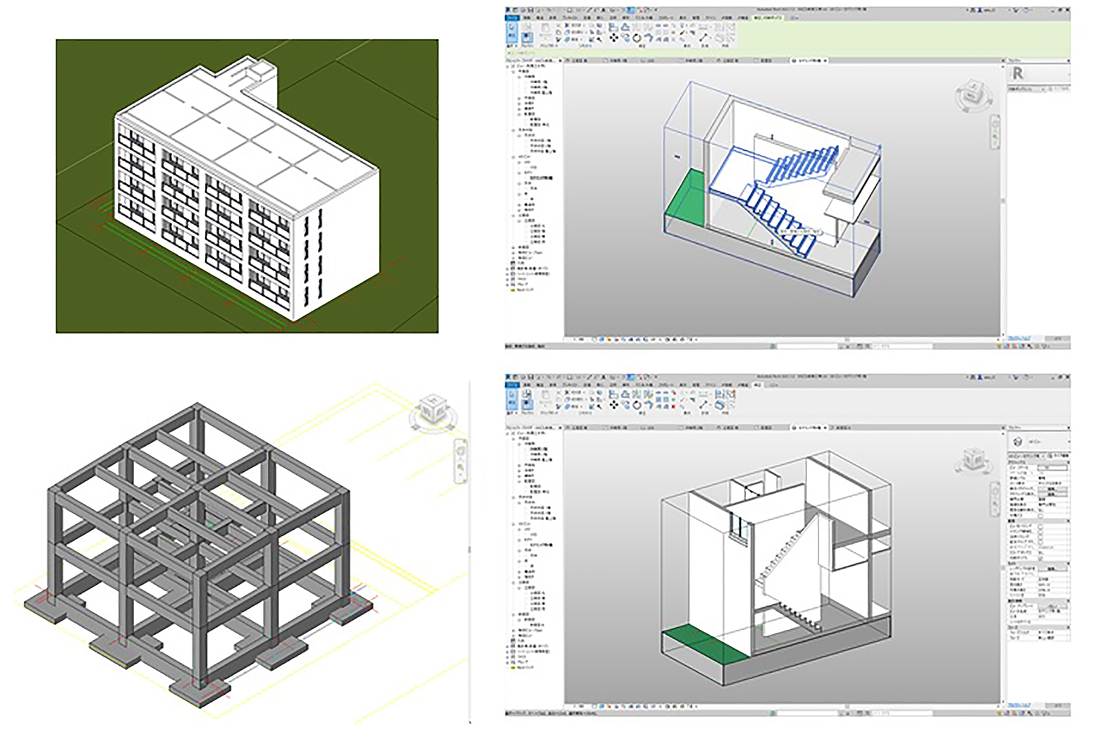 BIMソフト(Revit)の操作画像例