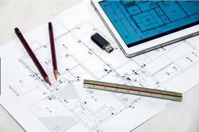 住宅の平面図・断面図・立面図