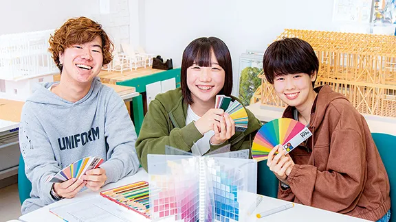 建築分野の学生