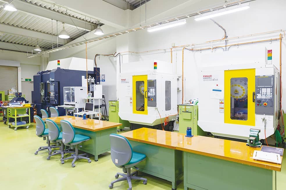 機械加工技術を学ぶ実習場