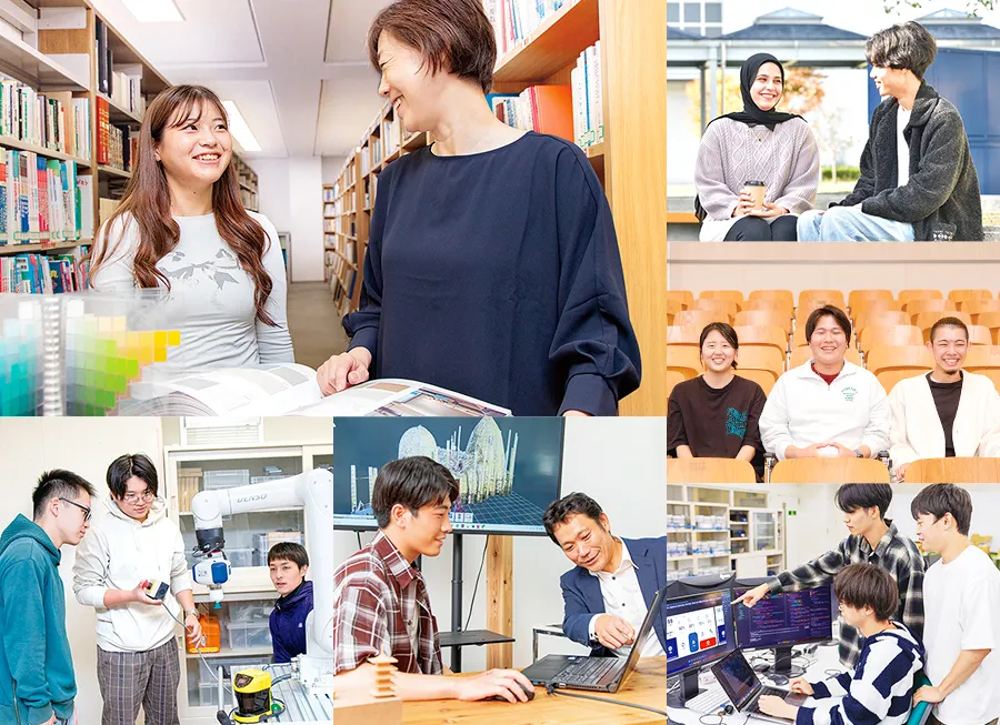 学内の様々な場面