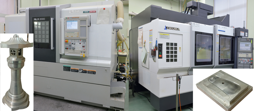 写真：ターニングセンタ、マシニングセンタの設備