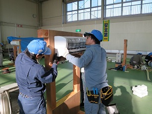 自動火災報知設備点検作業