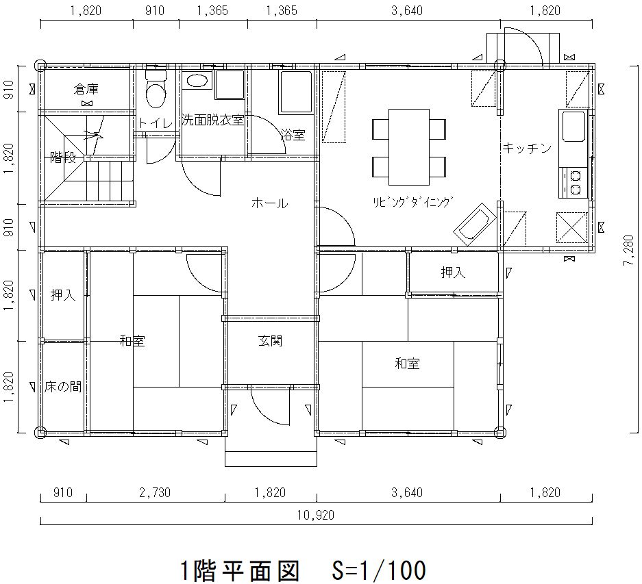 建築CAD／住宅実施図面